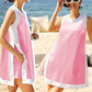 📢📢60%  OFF !! ⏰Women's Casual Color Block Sleeveless Tops Matching Shorts