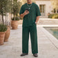📢📢40% OFF !! ⏰Men's T-Shirt & Wide-Leg Pants 2-Piece Set