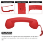 📢📢40% OFF !! ⏰📞Vintage Retro Telephone Handset ✨The most unique gift! Perfect forLovers of ceremonial occasions🎄