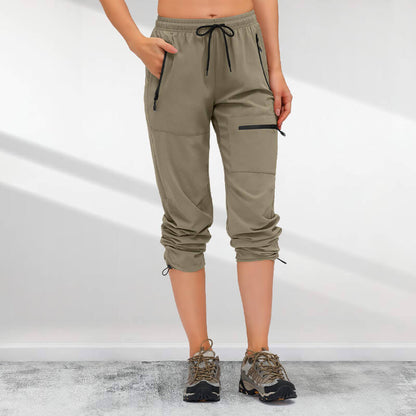 📢📢40% OFF !! ⏰Women's Hiking 5 Zipper Pockets Quick Drying Pants