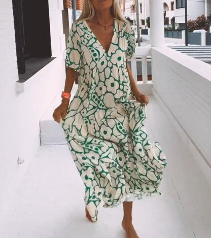 📢📢50% OFF !!!⏰Women's Casual Floral Swing Dress Summer Dress