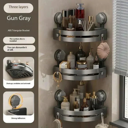 📢📢40% OFF !! ⏰Corner Shower Storage Rack🚿Space-Saving & Easy to Install, Perfect for Organizing Toiletries ✨