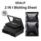 ⏰Buy 1 Get 1 Free💝Black Magnet Oil Blotting Setting Sheet With Powder More Control Oil Keep Fresh 2 IN 1 Blotting Sheet