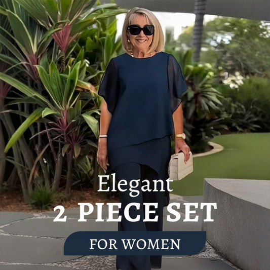 📢📢30% OFF !! ⏰Charming Irregular Top & Wide Leg Pants Set