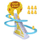📢📢40% OFF !! ⏰ Little Duck Climbing Stair Toy – Musical Lights, Automatic Climbing & Endless Toddler Fun 🦆🎵
