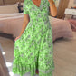 📢📢50%  OFF !! ⏰ Floral Print V-neck Dress