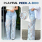 📢📢Big Sale Now On!⏰Fashion Lace Patchwork Denim Jeans
