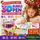 📢📢Buy 1 Get 1 Free !! ⏰Magic Pen – Draw 3D with one stroke!🎄 DIY Bubble Popcorn Drawing Pens