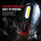 📢📢40% OFF !! ⏰ SAKERPLUS Rechargeable Work Light, 3000LM COB LED Magnetic Mechanic Light with 360° Swivel Hook, 180° Adjustable Stand, Flashlight Mode, USB-C Charging, IP54 Water-Resistant for Car Repair, Garage & Camping