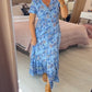 📢📢50%  OFF !! ⏰ Floral Print V-neck Dress
