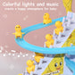 📢📢40% OFF !! ⏰ Little Duck Climbing Stair Toy – Musical Lights, Automatic Climbing & Endless Toddler Fun 🦆🎵