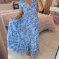 📢📢50%  OFF !! ⏰ Floral Print V-neck Dress