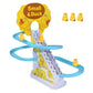 📢📢40% OFF !! ⏰ Little Duck Climbing Stair Toy – Musical Lights, Automatic Climbing & Endless Toddler Fun 🦆🎵