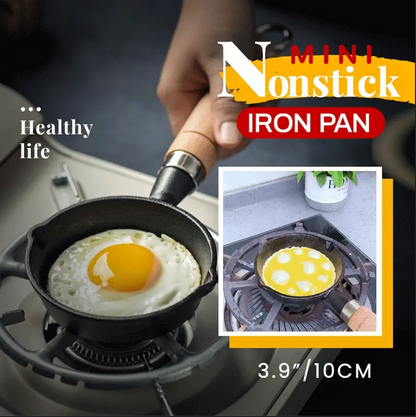📢📢50% OFF !! ⏰Healthy 10cm Mini Cast Iron Non‑Stick Pan, All Stoves Compatible ✨🍳
