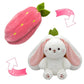 📢📢50% OFF !!!⏰Nice Gift🍓Strawberry Bunny Transformed into Little Rabbit🎀 Fruit Doll Plush Toy🐰