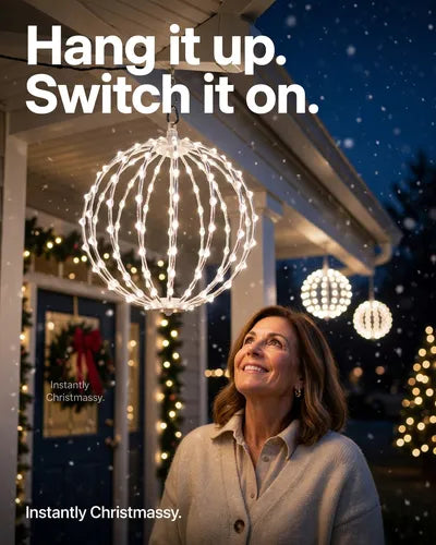 📢📢50% OFF !! ⏰Hanging LED Sphere Decoration Light