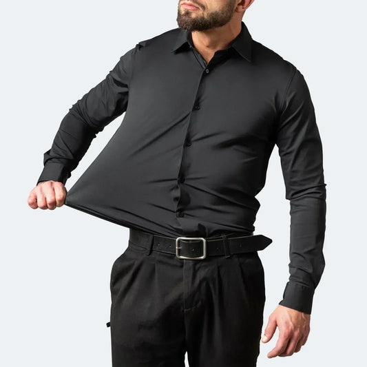 📢📢40% OFF !! ⏰Men's Short Sleeve Dress Shirt – Dressed up, not stressed. Soft stretch, no iron needed. Looks great with chinos or dress pants. Perfect for birthdays, anniversaries or Sunday best. ✨👔