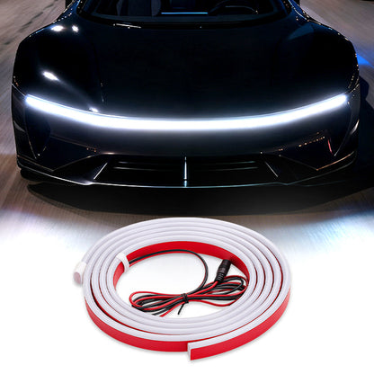 📢📢50% OFF !!⏰【Dynamic Scan HoodBeam Kit】-   Light up your hood with hypnotic smooth scanning effects! ✨🚗