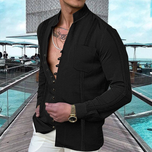 📢📢40% OFF⏰🌊 Men's Linen Button Up Summer Beach Shirt – Breathable, lightweight & relaxed fit – perfect for seaside vacations, BBQs or sunny days ☀️