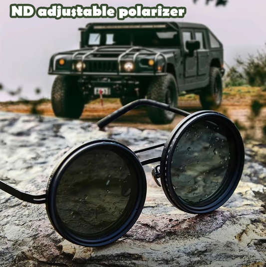 📢📢50%  OFF !! ⏰🔥Adjustable Tint Polarized Round Sunglasses