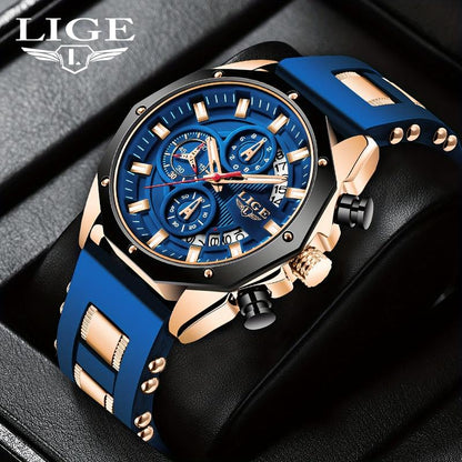 📢📢50% OFF !! ⏰ Men's Outdoor Waterproof Sport Quartz Watch – Chronograph function, durable & water-resistant – Perfect for sports, travel & daily wear 🏃‍♂️