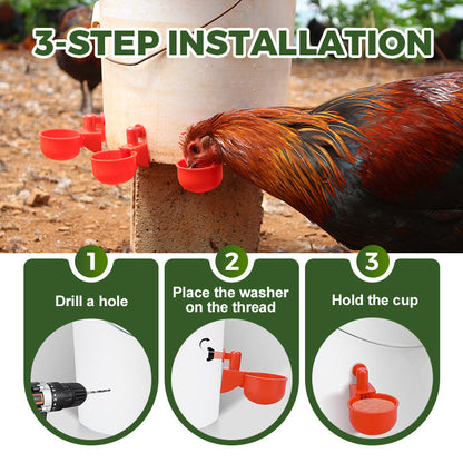 📢📢50% OFF !! ⏰ 5/16 Inch Thread Automatic Poultry Water Cups