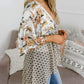 📢📢Big Sale Now On!⏰🌸Women's Floral Kimono Ruffle Sleeve Tie Cardigans Flowy Boho Loose Cover Ups