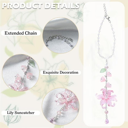 📢📢40% OFF !!⏰ Elegant Crystal Floral Car Charm