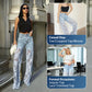 📢📢Big Sale Now On!⏰Fashion Lace Patchwork Denim Jeans