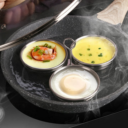 📢📢40% OFF !!⏰ 304 Stainless Steel Egg Cooker – Premium Food-Grade, Sturdy Mold Frame & Easy Unmolding ✨