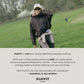 📢📢40% OFF !! ⏰Wide-Brim Hood💧Short Oversized Rain Jacket With Bubble Hem,Adjustable Cuffs