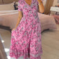 📢📢50%  OFF !! ⏰ Floral Print V-neck Dress