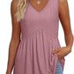 📢📢50% OFF !!!⏰Women Dressy Sleeveless V Neck Babydoll Tank Tops