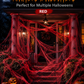 Halloween Scary Party Decoration Spiders & Stretchy Cobweb