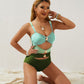 📢📢40% OFF !! ⏰ 2026 New Women's Cut Out Ruched Cami One-Piece Swimsuit🩱✨