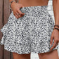 📢📢40% OFF !! ⏰Solid Color Stretch Waist Layered Short Skirt