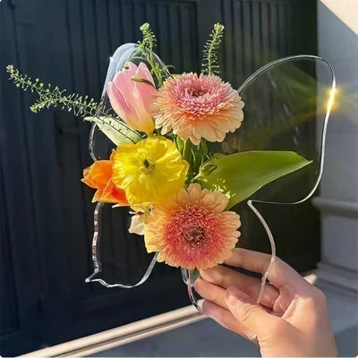📢📢40% OFF !! ⏰Transparent Butterfly-Inspired Decorative Vase💐🦋