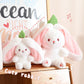 📢📢50% OFF !!!⏰Nice Gift🍓Strawberry Bunny Transformed into Little Rabbit🎀 Fruit Doll Plush Toy🐰