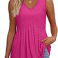 📢📢50% OFF !!!⏰Women Dressy Sleeveless V Neck Babydoll Tank Tops