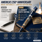 📢📢40% OFF !! ⏰Only 2,500 Exist. Yours Could Be #1.🔥250th U.S. Anniversary Pen