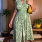 Sleeveless V-Neck Waist-Cinching Dress