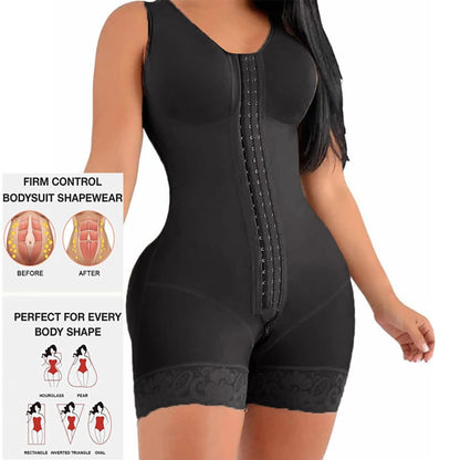 🥳2026 HOT SALE🥳💞50K+ SOLD!🌸🕊️ 50% OFF! High‑Compression Body Shaper – Double‑layer tummy control, butt‑lift design. Soft mesh, wide straps & 3‑row hooks. Smooths & shapes for daily confidence. 👗✨
