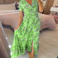 📢📢50%  OFF !! ⏰ Floral Print V-neck Dress