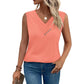 🏆Last Day Special Price ￡11.99!!💐2026 Women’s Button Down V Neck Loose Fit Tank Top
