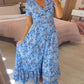 📢📢50%  OFF !! ⏰ Floral Print V-neck Dress