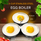 📢📢40% OFF !!⏰ 304 Stainless Steel Egg Cooker – Premium Food-Grade, Sturdy Mold Frame & Easy Unmolding ✨