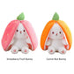 📢📢50% OFF !!!⏰Nice Gift🍓Strawberry Bunny Transformed into Little Rabbit🎀 Fruit Doll Plush Toy🐰