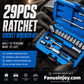 📢📢40% OFF !! ⏰2026 Sale — Over 16,600 Sold!🔧29‑Pcs Ratchet Socket Wrench Kit 🛠️