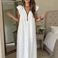 📢📢40% OFF !! ⏰Women's Casual Sleeveless V-Neck Ruffle Dress