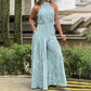 📢📢40% OFF !! ⏰Women's Stylish Slim Fit Wide Leg Printed Jumpsuit